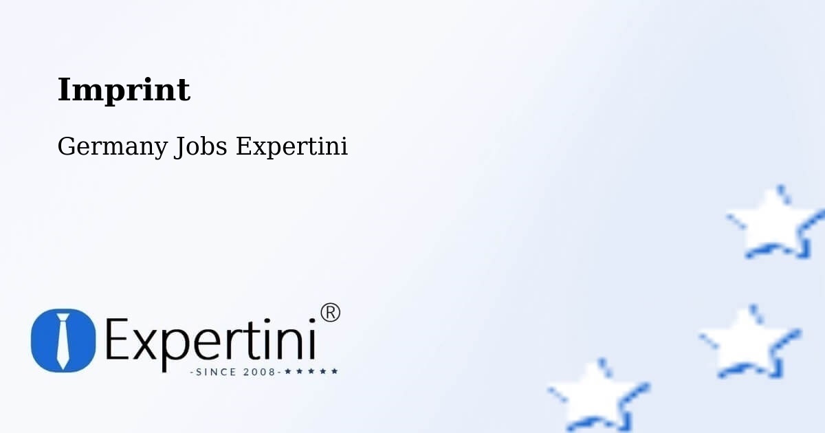 Imprint – Bad Kösen - Germany Jobs Expertini